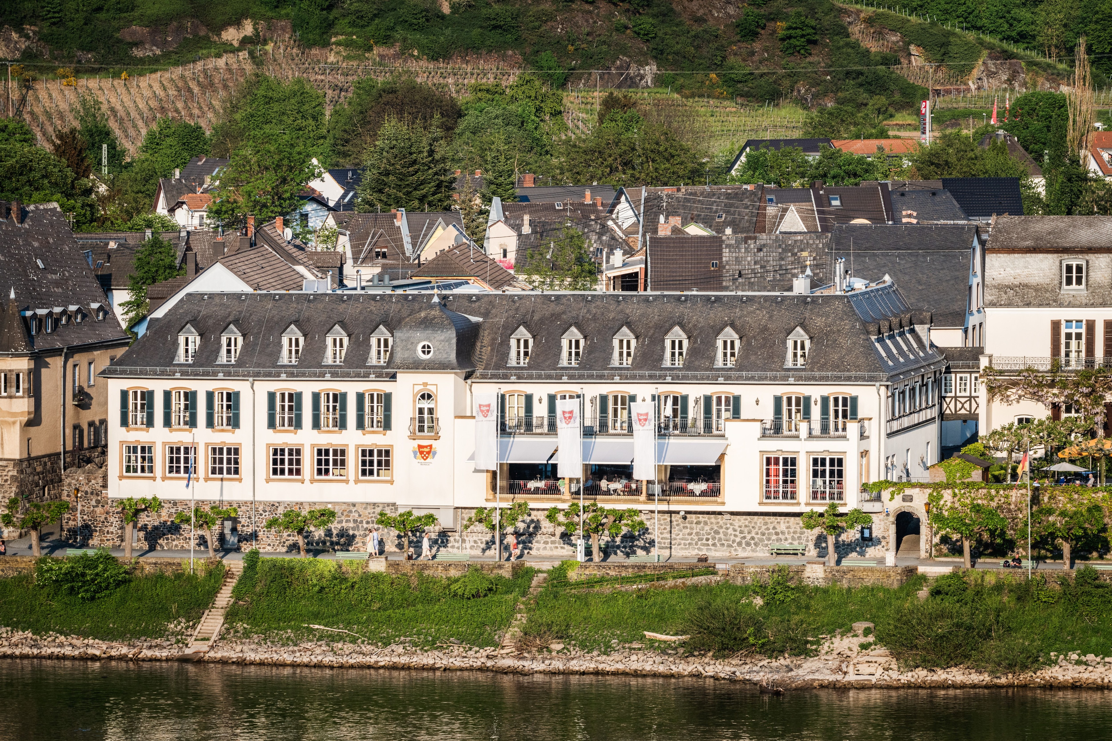Außenansicht vom Restaurant Rheinblick in Unkel